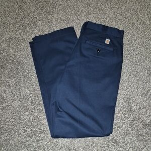 Carhartt Men's Navy Twill Pants Chino